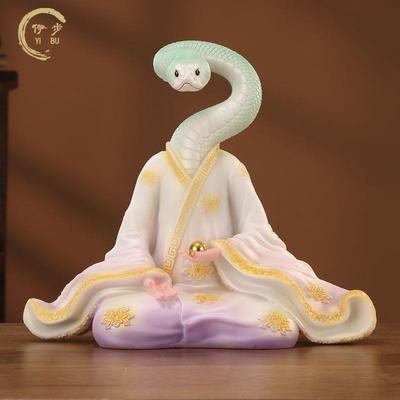 汉白玉常太爷太奶真身像体摆件家用供奉东北四大家族堂口胡黄常蟒