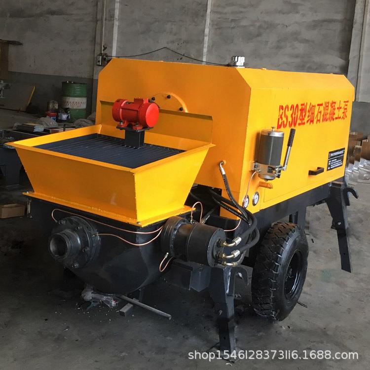 小型二次构造柱结构浇筑液压上料机砂浆机细石砂浆混凝土输送泵