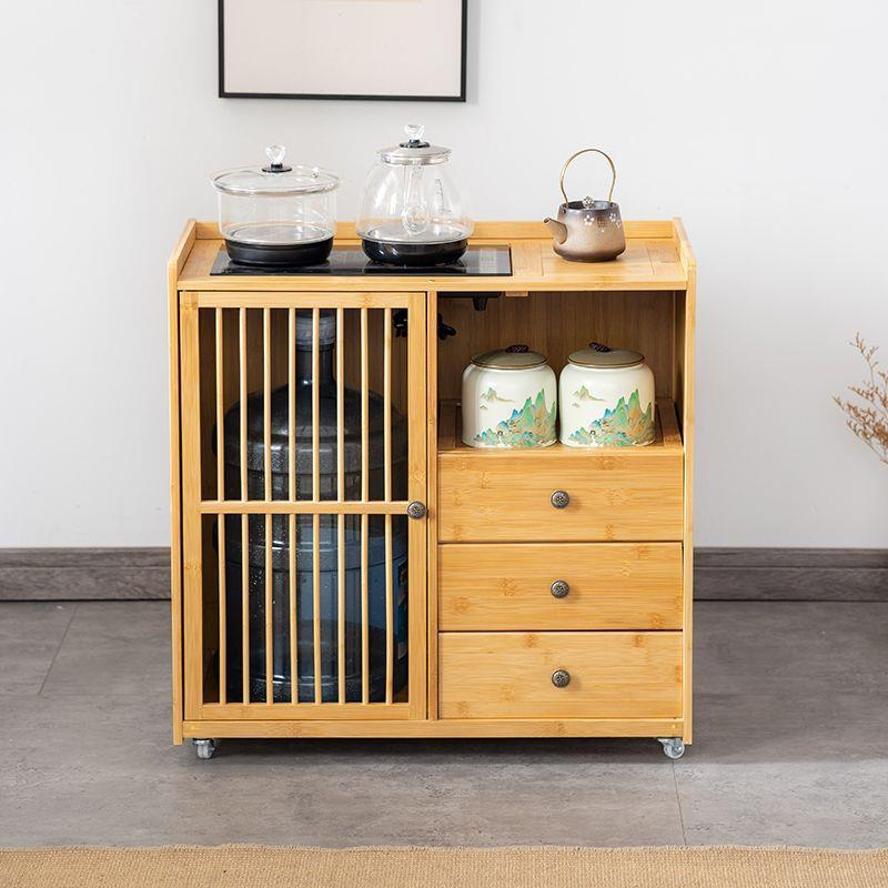 茶桌边柜柜沙发移动茶台创意小茶几烧水壶一体边几泡茶水柜侧边柜