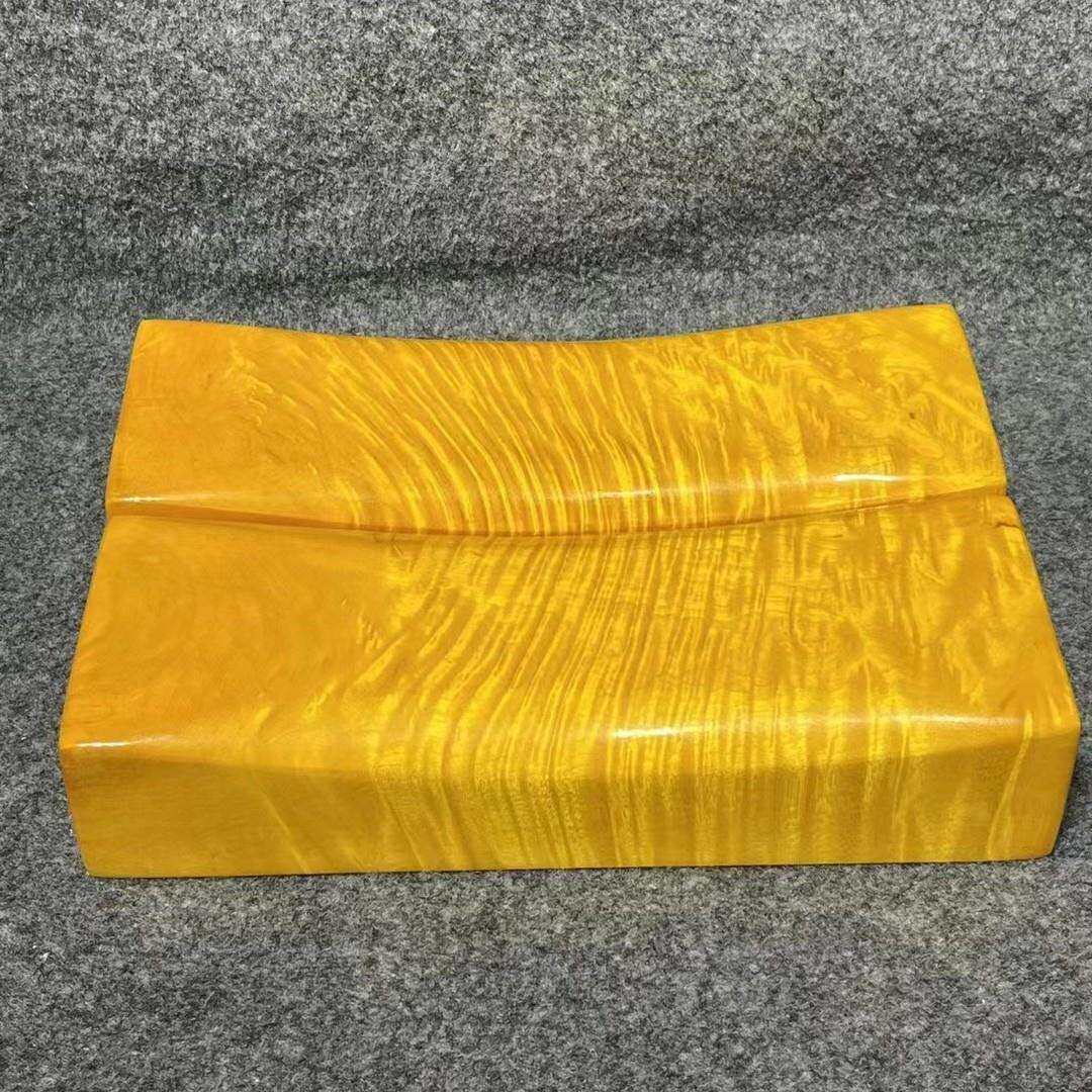 天然金丝楠满水波纹枕头工艺品阴沉木闪电纹乌木小叶桢楠摆件