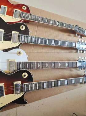 LP电吉他玟瑰木指板白铜线22品杨木琴体枫木头电声可弹奏初学者