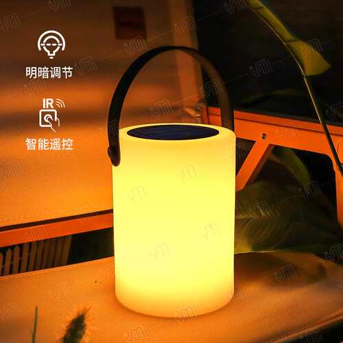 户外露营太阳能手提灯别墅庭院花园露台灯简约创意酒店民宿氛围灯