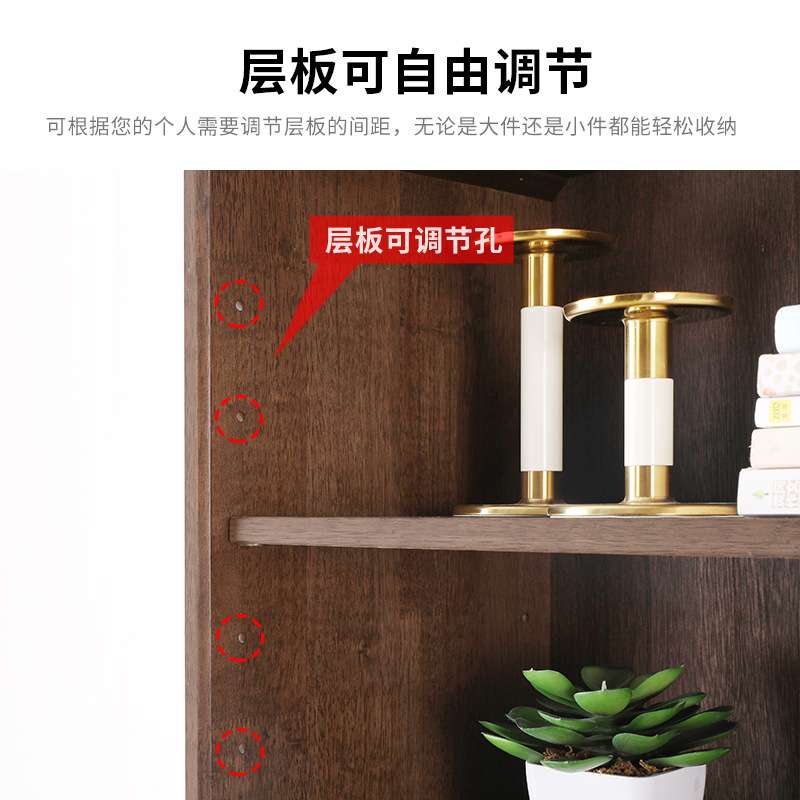 家逸实木书架落地组合书柜书橱陈列置物架档案格子储物柜