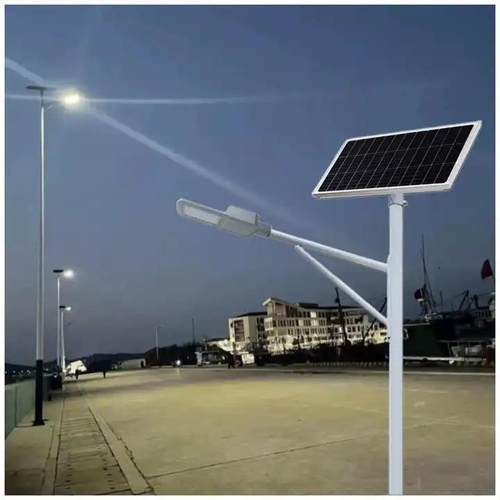 路灯厂家直供led太阳能路灯A字臂海螺臂100w乡村道路照明户外路灯