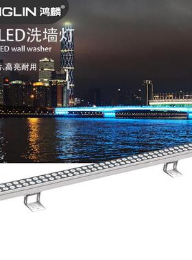 LED双排洗墙灯大功率48W72W户外大功率条形灯防水景观桥梁投射灯