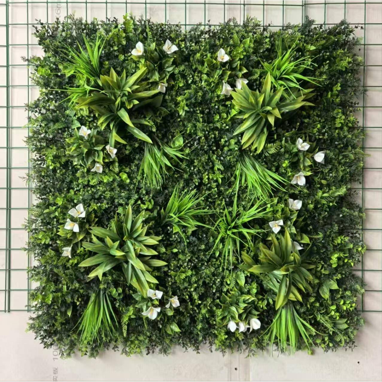 仿真绿植防晒混合草坪组装塑料花草1米乘1米款式室内外墙造景装饰