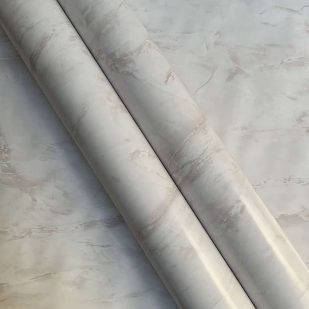 加厚云大理石纹展柜装饰贴膜防水厨房灶台翻新贴纸PVC自粘墙纸壁