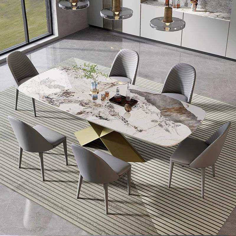 亮光岩板餐桌小户型设计师饭桌北欧现代轻奢家用古铜色餐桌椅组合,电子元器件市场,其它元器件,淘宝优惠券,粉丝福利购,淘宝优惠卷