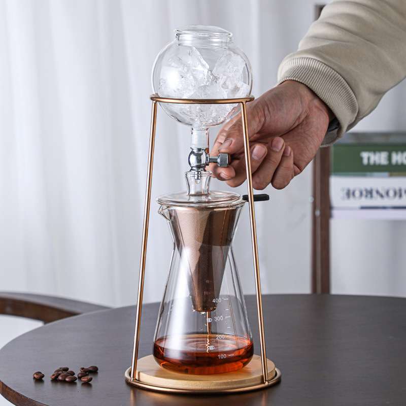 冰滴咖啡壶茶壶支架套装冰滴家用滴漏式液压手冲冰酿机冷萃茶滴壶