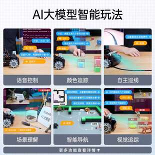 幻尔树莓派5智能小车MentorPi麦轮/阿克曼AI大模型视觉ROS2机器人
