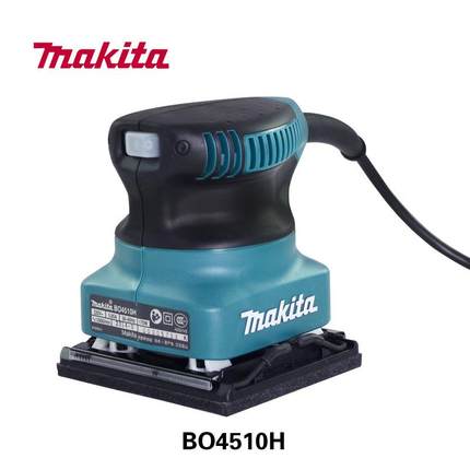 牧田平板式砂光机BO4510 BO4510H 方形砂纸机 木材墙面打磨砂光机