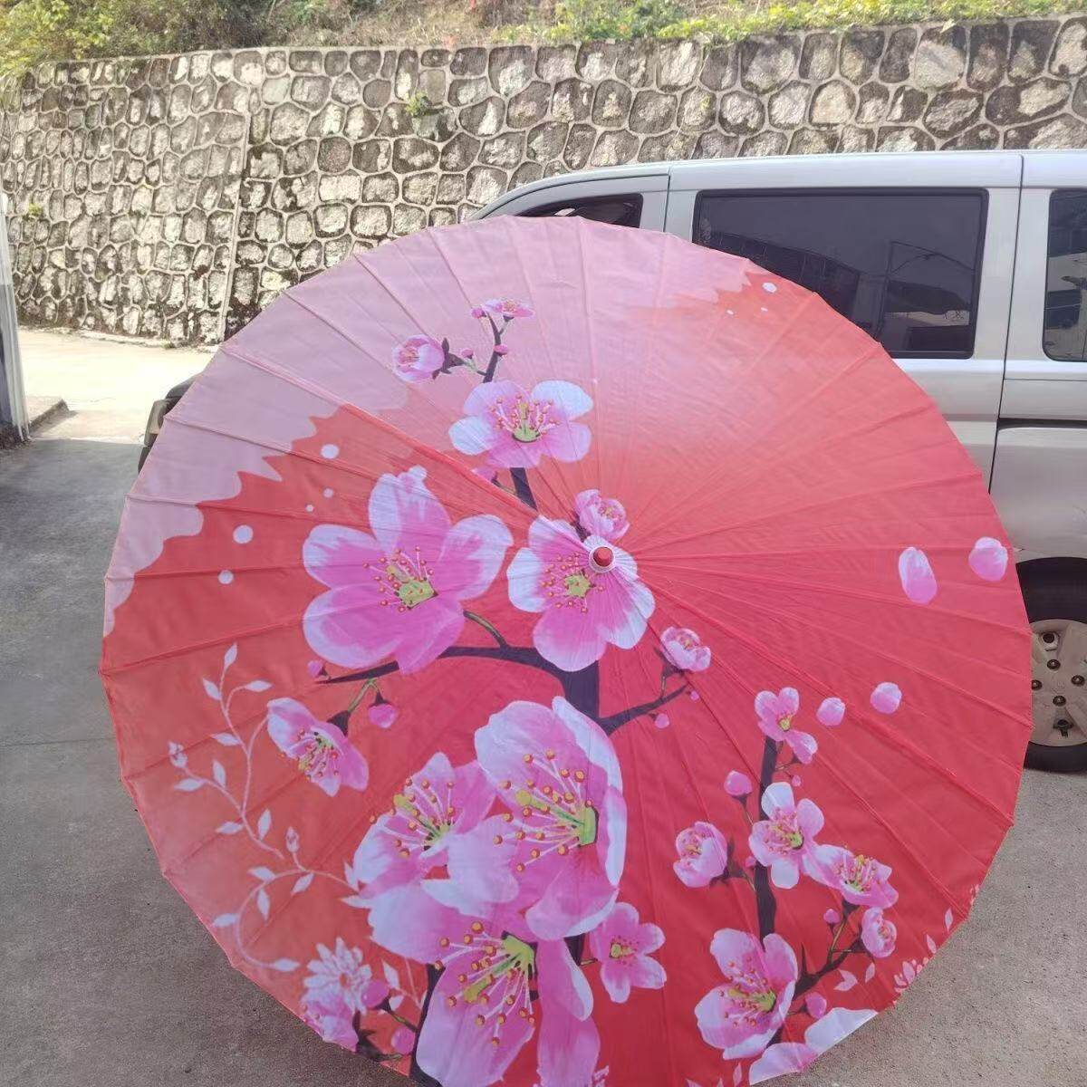 油纸伞男女古风装饰舞蹈伞拍摄道具伞古典复古防雨100cm非遗纸伞