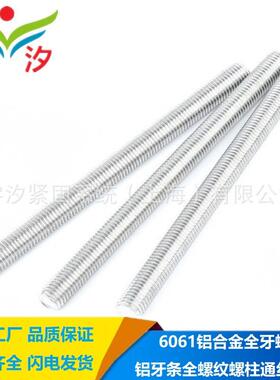 M5M6M8M10M12M16X1000 铝合金牙条6061铝螺杆DIN976全丝杆