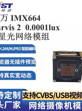 IMX664 Starvis 2 超低照0.0001lux 400万 大版面高清网络模组