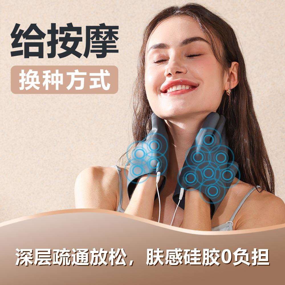 电动经络刷手套刮痧仪带脉疏通神器揉腹仪肩颈椎腿背部经络刷全身
