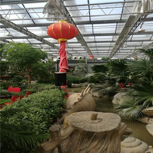 光伏文洛式连栋大棚 山东玻璃温室大棚 玻璃温室生态餐厅建设