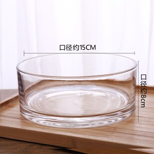 创意加厚直筒玻璃鱼缸圆柱形大号客厅落地花瓶水培透明玻璃摆件萍