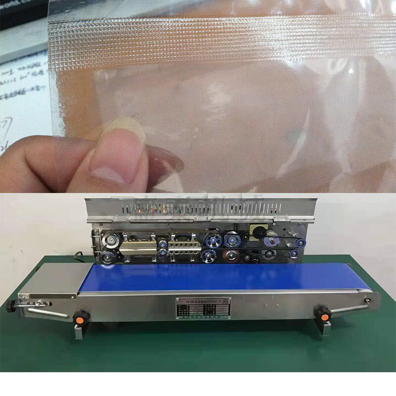 封口机热封机塑料膜封机连续性封口机封口机花生袋台式封口包装机