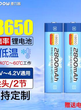 德力普(Delipow)18650锂电池超低温-40可工作高倍率动力大容量280