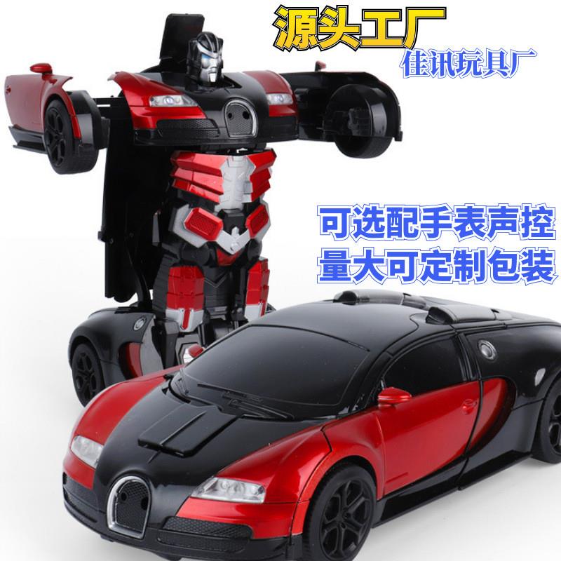 厂家直销儿童玩具车男孩汽车1:12手势感应充电大号遥控车变形车rc