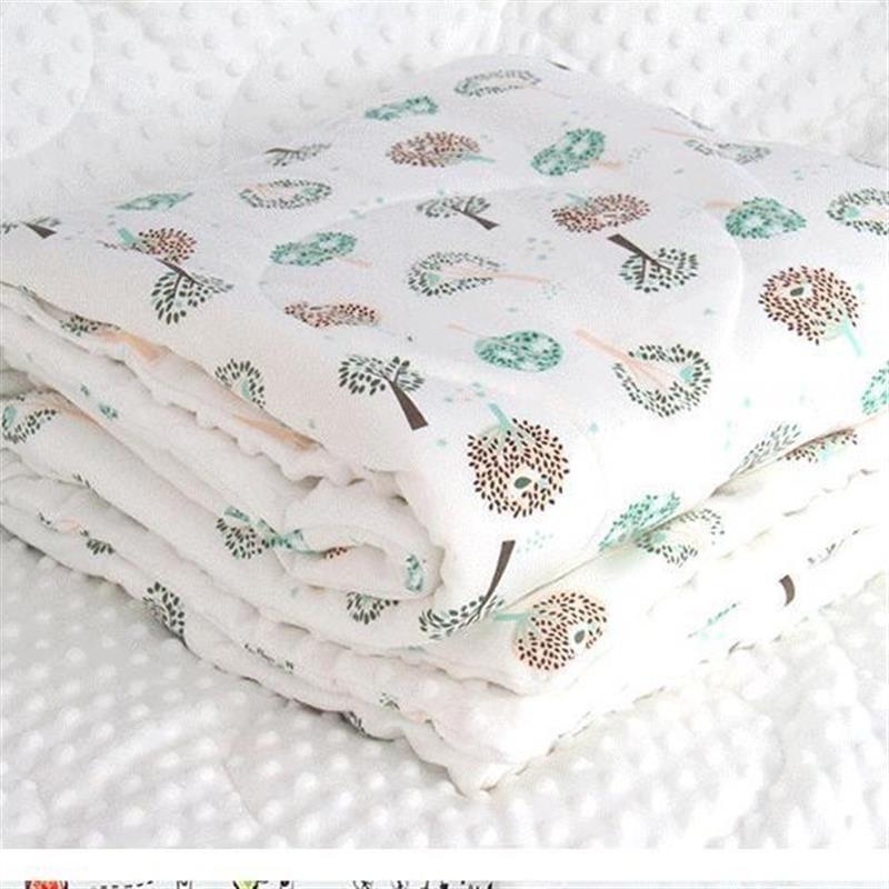 儿童豆豆被纯棉A类100%棉宝宝四季盖毯被子加厚秋冬针织棉婴儿被