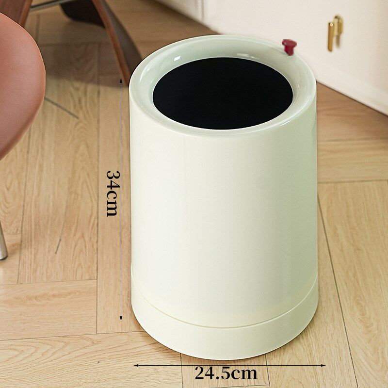 家用简约垃圾桶大容量客厅卧室收纳桶无盖隐藏式滑轮多功能垃圾桶