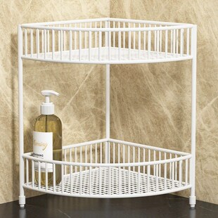 化妆室置物架壁挂洗漱台桌面收纳三角架子浴室收纳层架厕所沥森生