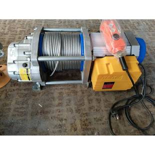 静音大功率220V铝壳卷扬机上粮机80V建筑起重吊机多功能提升机