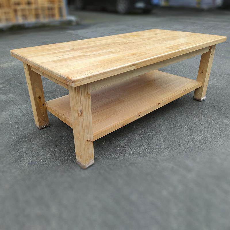 成都现代简约实木茶几小户型家用柏木长方条几出租房客厅木质茶几