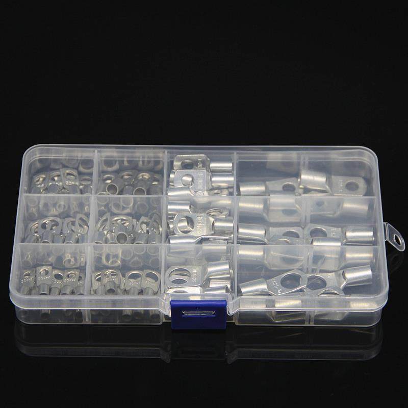 跨境ebayb 亚马逊 100/220pcs铜鼻子sc窥口铜 接线端子SC4-25盒装