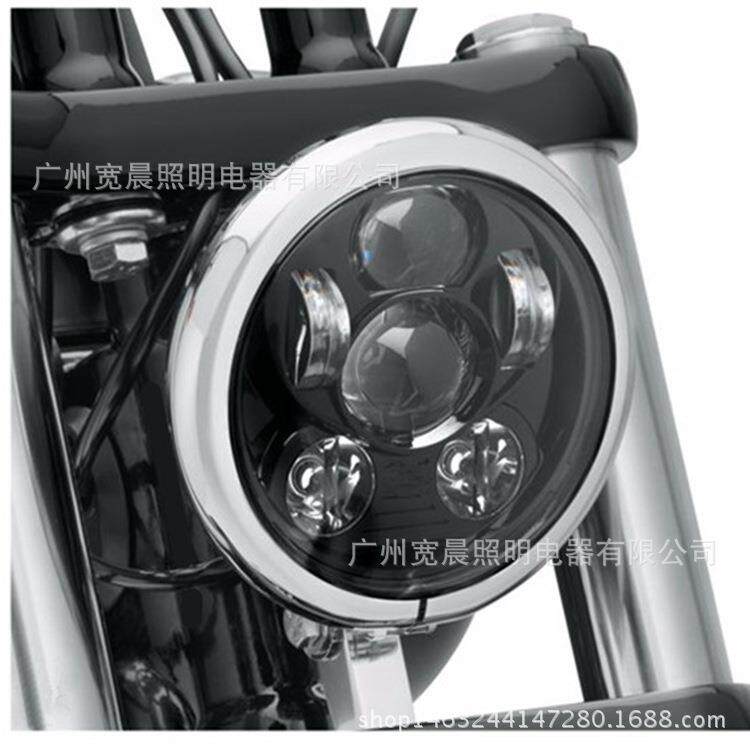 新款5.75寸哈雷大灯 哈雷5.75寸LED大灯 883突破者戴维森改装大灯