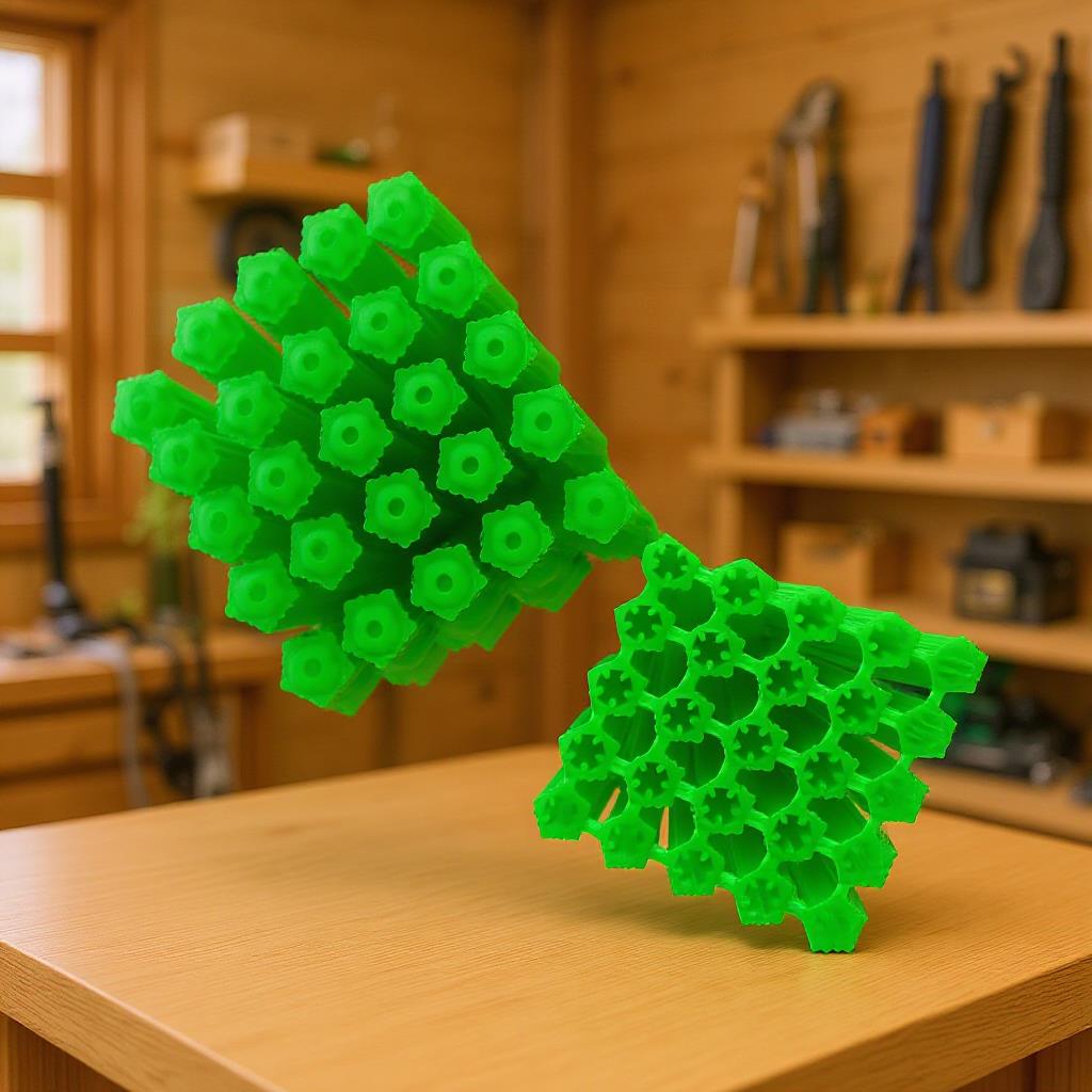 连体塑料膨胀塞直通塑料膨胀管膨胀胶塞壁虎胶粒M6/8绿色墙塞