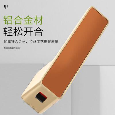 极简门锁房门室内一健反锁门把手磁吸静音门锁生态门意式简约门锁