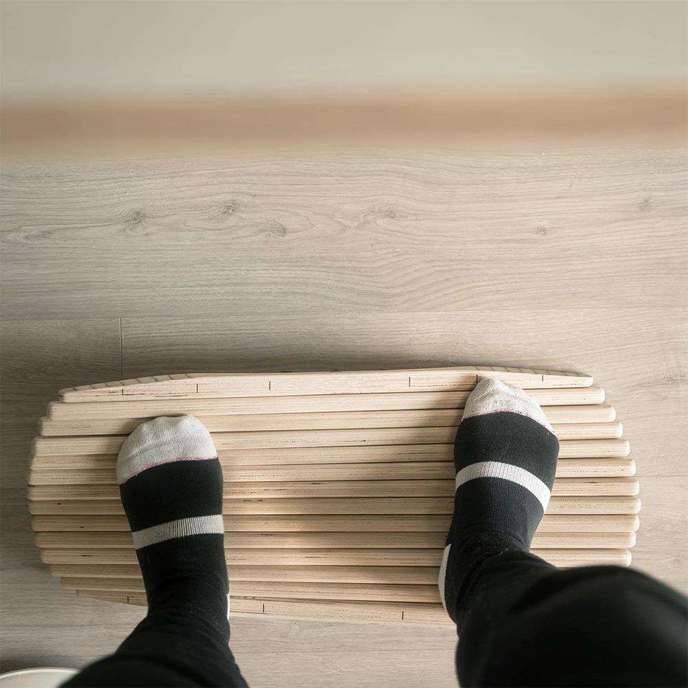 Geele木制家用足底按摩平衡板减压神器站立拉伸脚踝力量训练健身