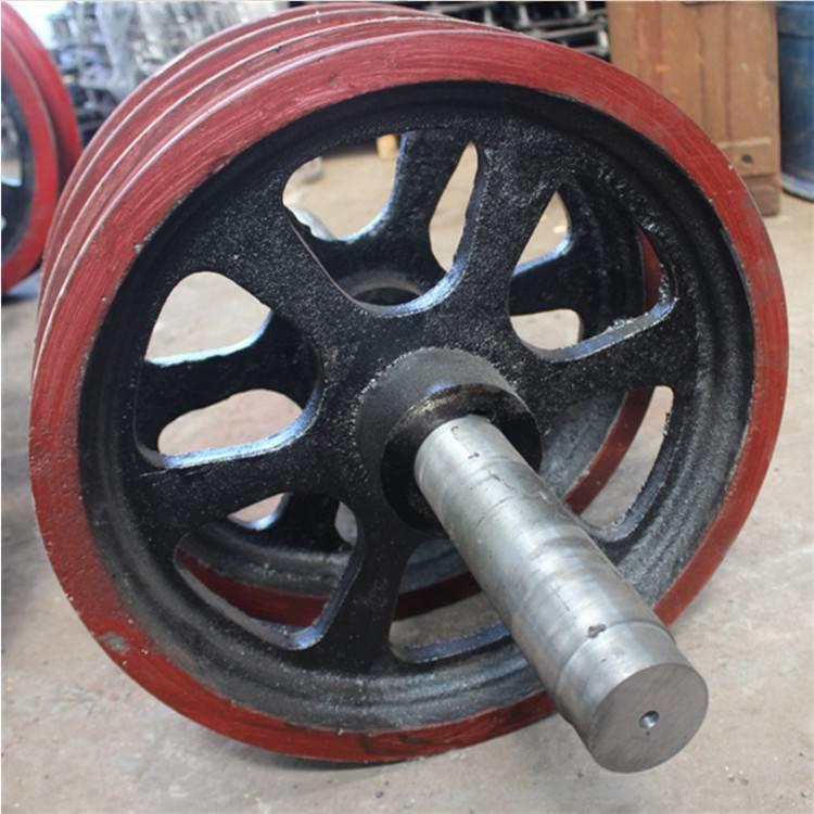 煤矿矿井凿井提升天轮 承托提升钢丝绳导向轮