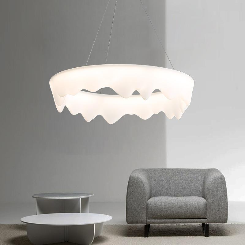 北欧创意极简餐厅餐桌吊灯家用创意主卧客厅现代简约LED吸顶灯具