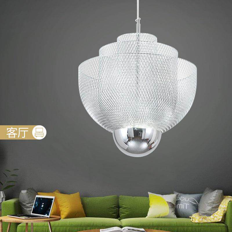 意大利金属网格吊灯轻奢创意酒店餐厅吧台灯饰商用设计师别墅灯具