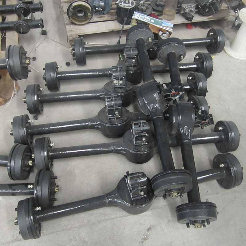 电动三轮车四轮车一体分体碟刹鼓刹后桥多规格总成配件半轴差速器