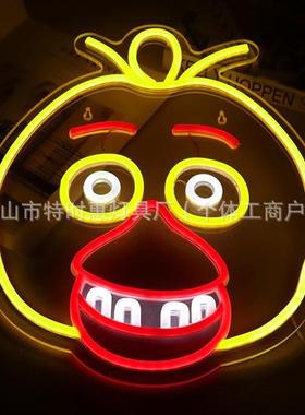 跨镜LED霓虹灯发光造型透明背板装饰灯可调光装饰标志灯定 制