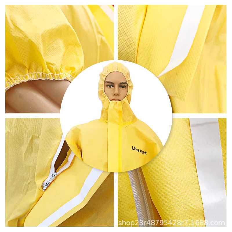 劳卫士限次型防化服FHLWS-018耐酸碱防化学工业放射性颗粒物防护