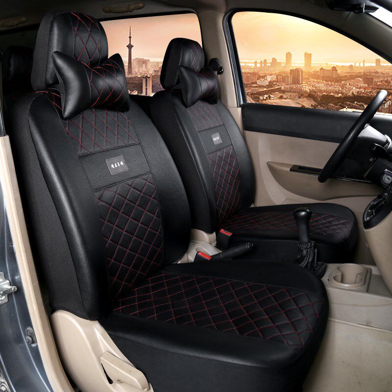 适用五菱宏光s之光荣光v座套7座8座面包车双排小卡四季皮革坐垫套