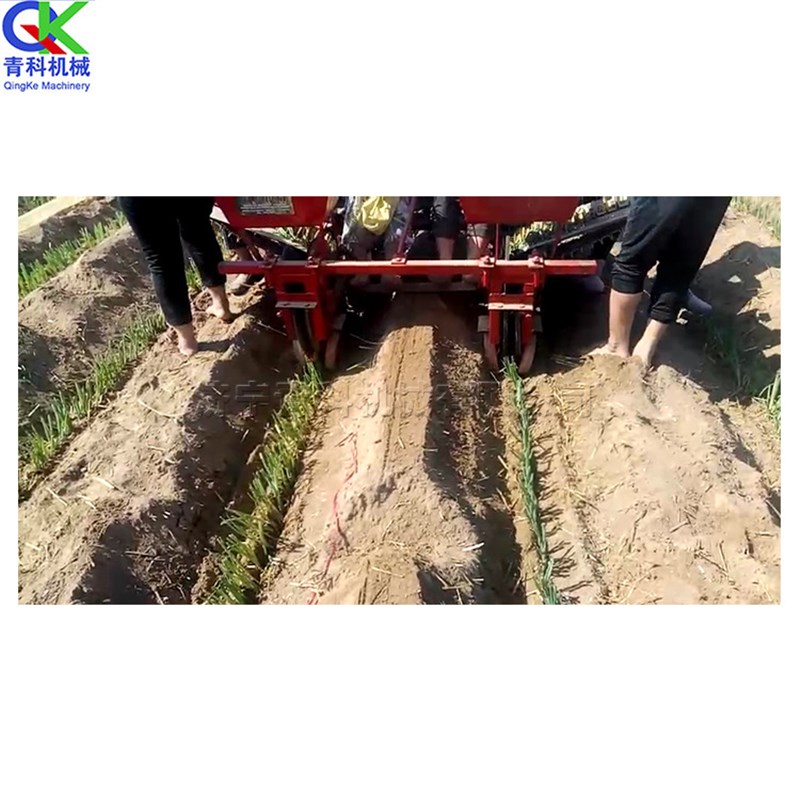 小型农用大葱移栽器 座驾式辣椒菜苗栽种机 拖拉机带动葱苗种植机