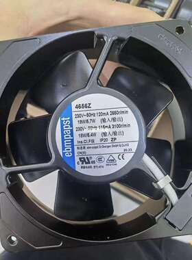 原装德国风机ebmpapst 4656Z 230V 12厘米全金属耐高温散热风扇