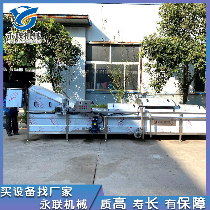 土豆粉杀青冷却流水线 土豆片蒸煮漂烫杀青机 全自动巴氏杀菌机