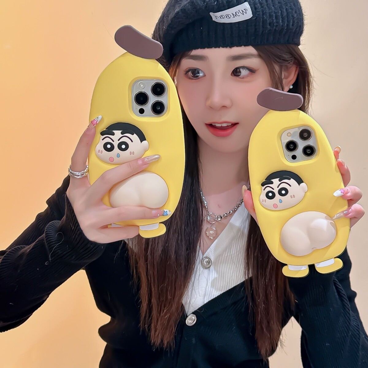 香蕉小新屁屁适用iphone17女韩系