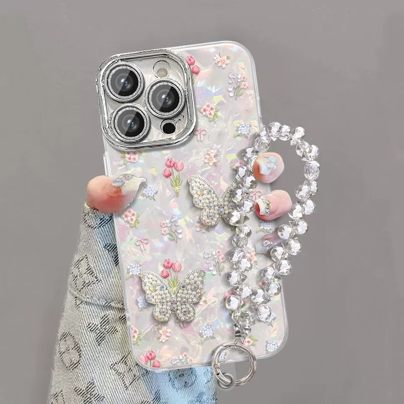 碎花蝴蝶适用vivoy500pro手机壳s50promini立体贴件x300保护套全包s30pros20s19可爱x90x80防摔x60x200x100s