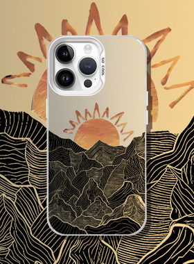 落日余晖适用iphone16promax手机壳小米17高级P80卡通15ulra男1413套华为mate70一加13防摔nova12潮iqooneo10