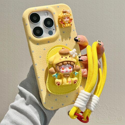 立体朵拉加挂绳高级感拉满不撞壳