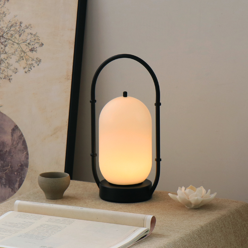 新中式茶台灯禅意风格家用卧室飘窗矮茶桌K古风高端装饰迷你小摆