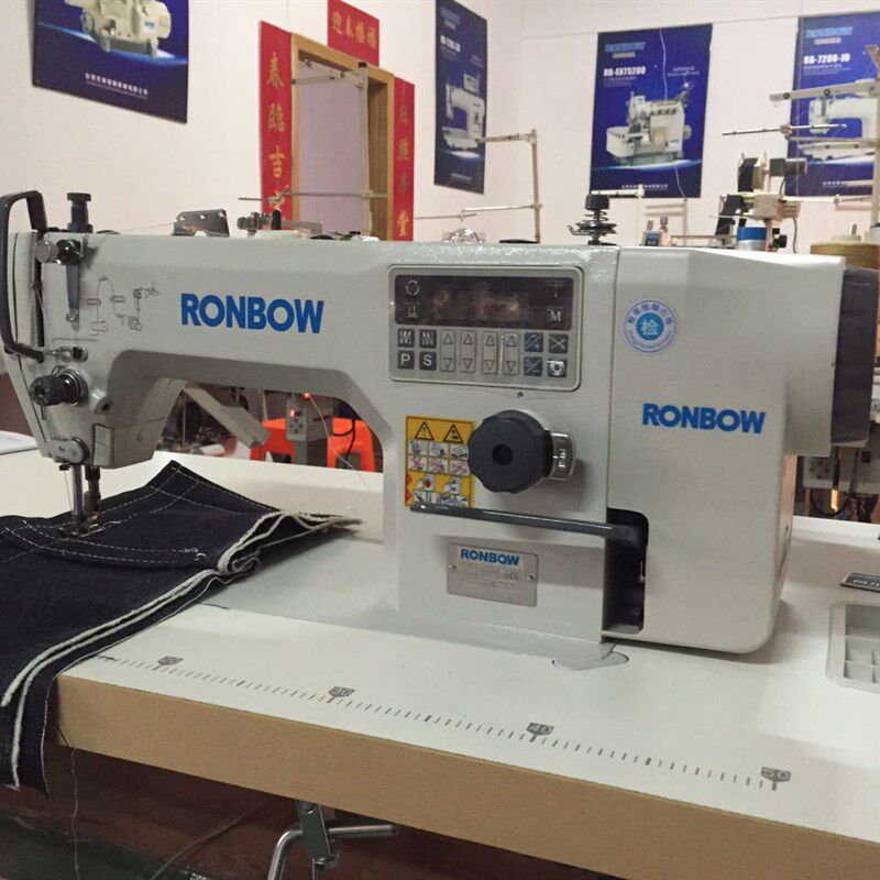 朗邦牌电脑平车缝纫机直驱电动平缝机三自动四自动工业电动缝纫机